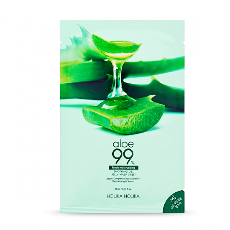 Aloe 99% Soothing Gel Jelly Mask Sheet (3-pcs) 